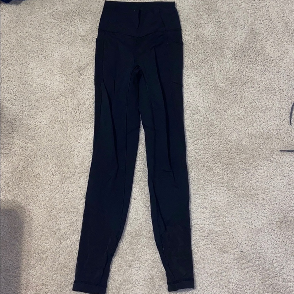 Lululemon black leggings size 2